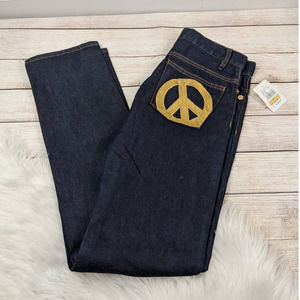 NWT MOSCHINO 29 Peace Dark Wash Skinny Jeans🎀